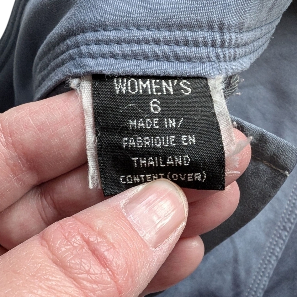 Vintage Patagonia Pataloha Cropped Pants Women 6 Grey - Picture 11 of 13